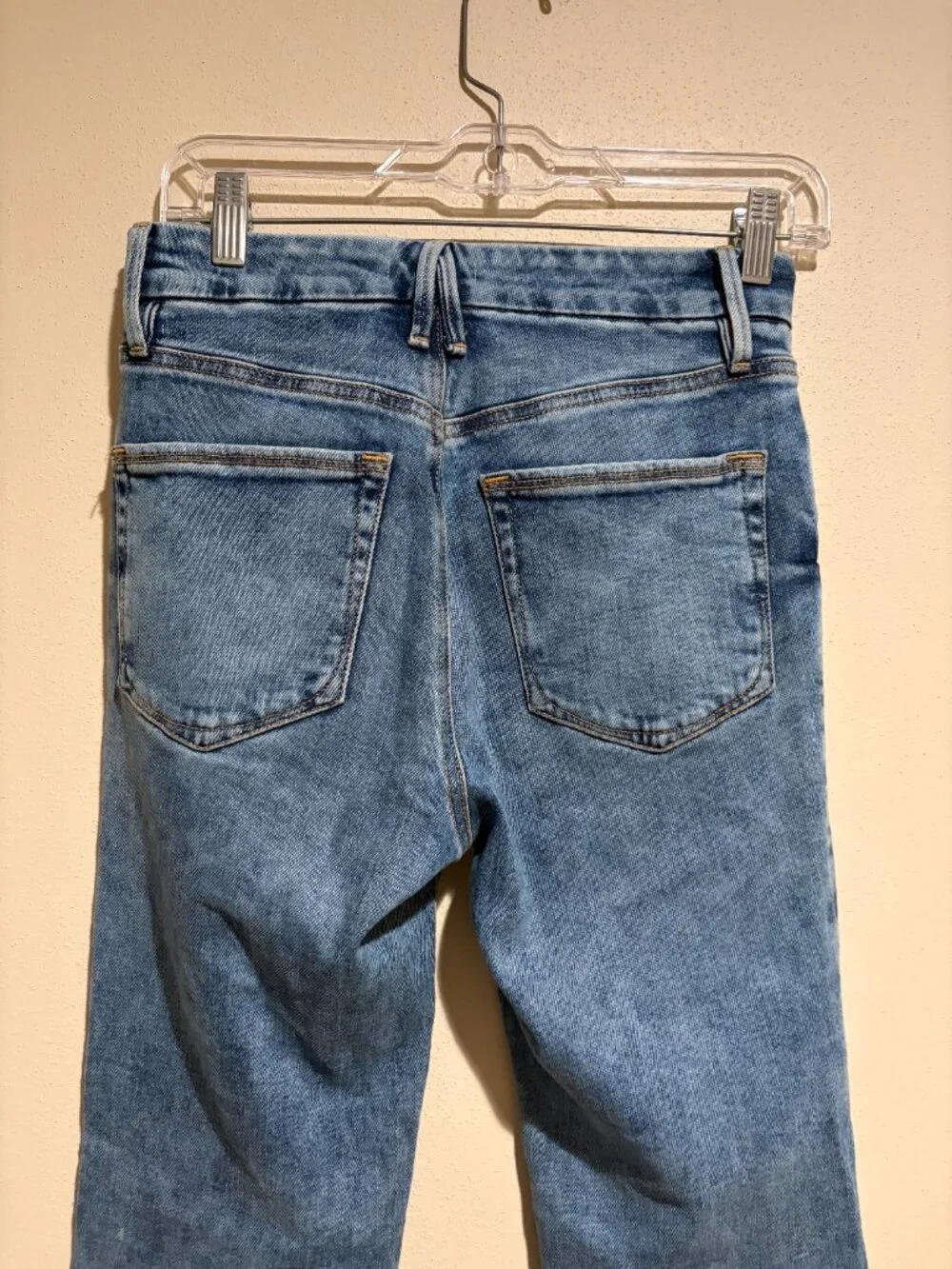 Good American Soft Tech Good Legs Straight Jeans Indigo333